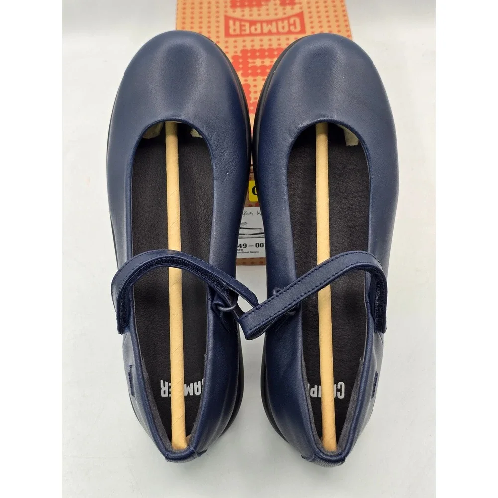 Camper Duet Kids Mary Jane Kids Size 3.5 Blue Leather K800549-007 - New